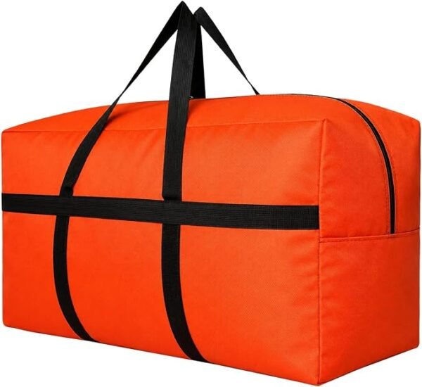 71XLWUQQScL._AC_SX679.jpg YiKitHom Extra Large Storage Duffle Bag for Travel, Orange Oversized Giant Big Traveling Duffle Bag